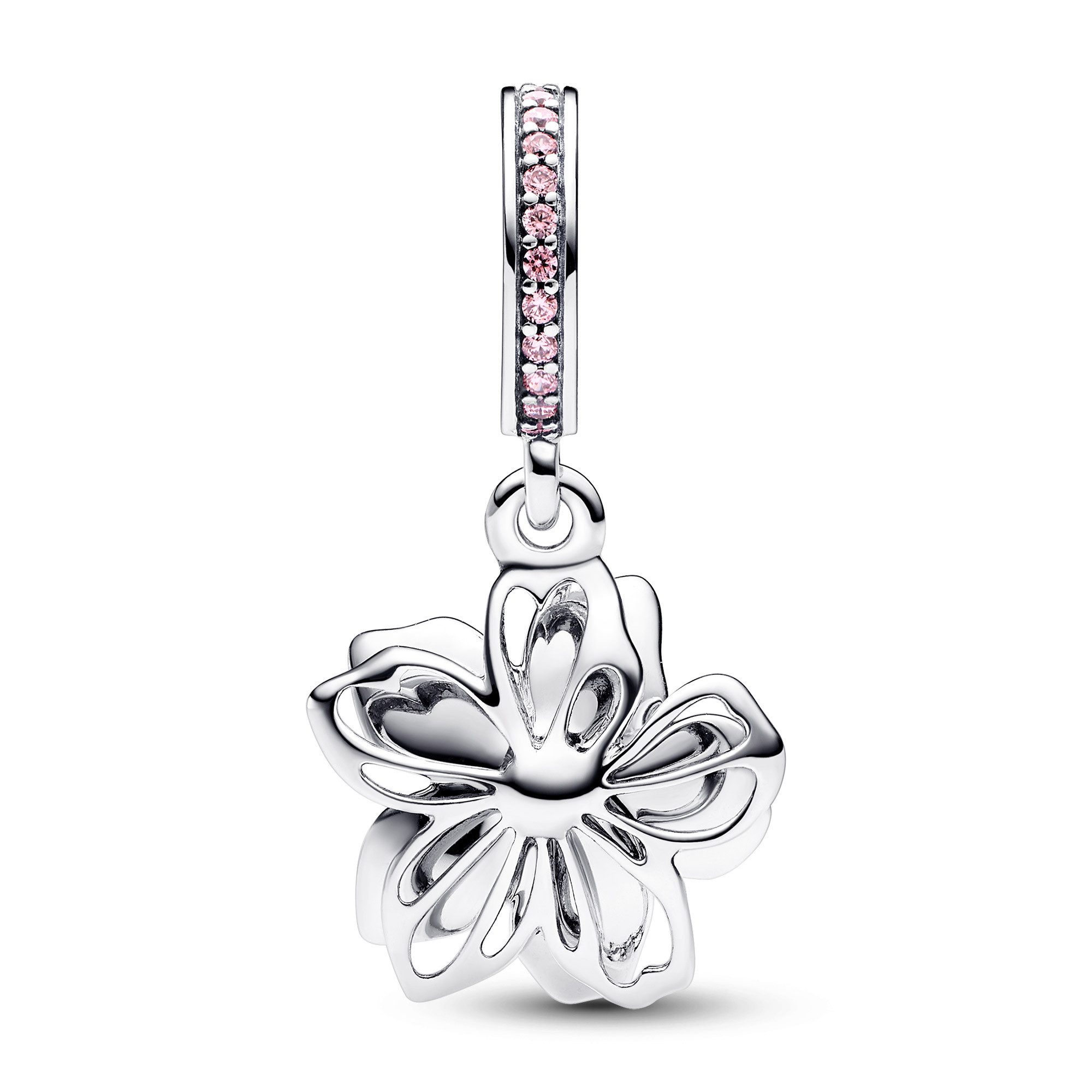 Pandora Blumenanhänger Charm-Silber Kirschblüte