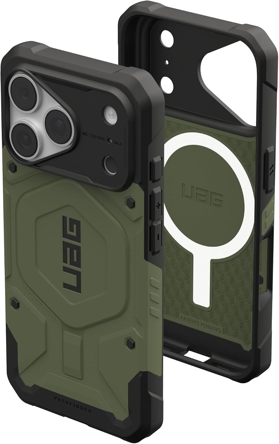 Urban Armor Gear Handyhülle Pathfinder MS Case - Apple iPhone 18 Pro / iPhone 17 Pro Hülle, 50% recycelten Materialien, 3fach Falltest nach MIL STD 810G 516.6