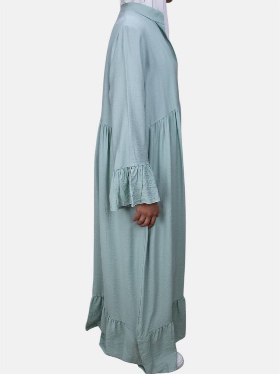 Aymasal Sommerkleid Abaya langarm Damen Hemdkleid günstig online kaufen