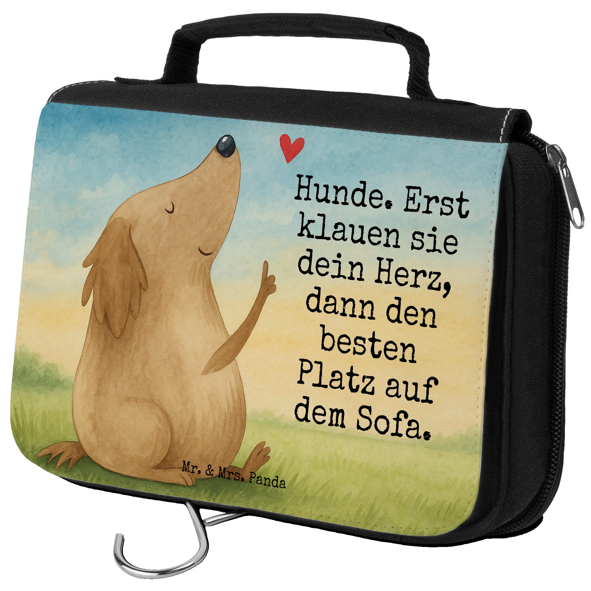 Kulturbeutel Hund Liebe Design, Make-Up Tasche, Weiß, badtasche, Kulturtasche, Kul