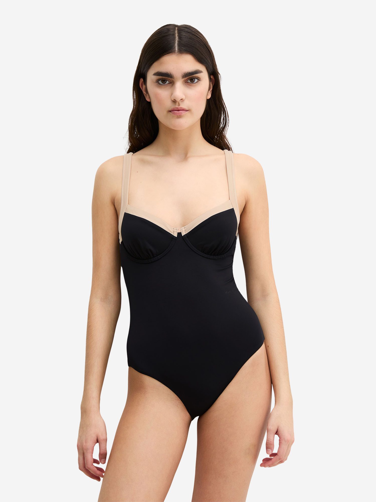 Marc O'Polo Badeanzug Contrast Binding Schwimmanzug, Einteiler, Bademode
