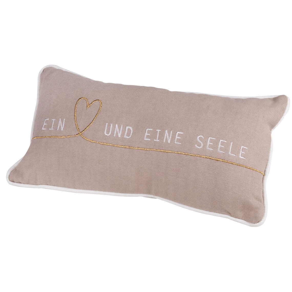 Räder Design Dekokissen Kissen 33x17 cm " Ein Herz und eine Seele " von räder design mit dir i