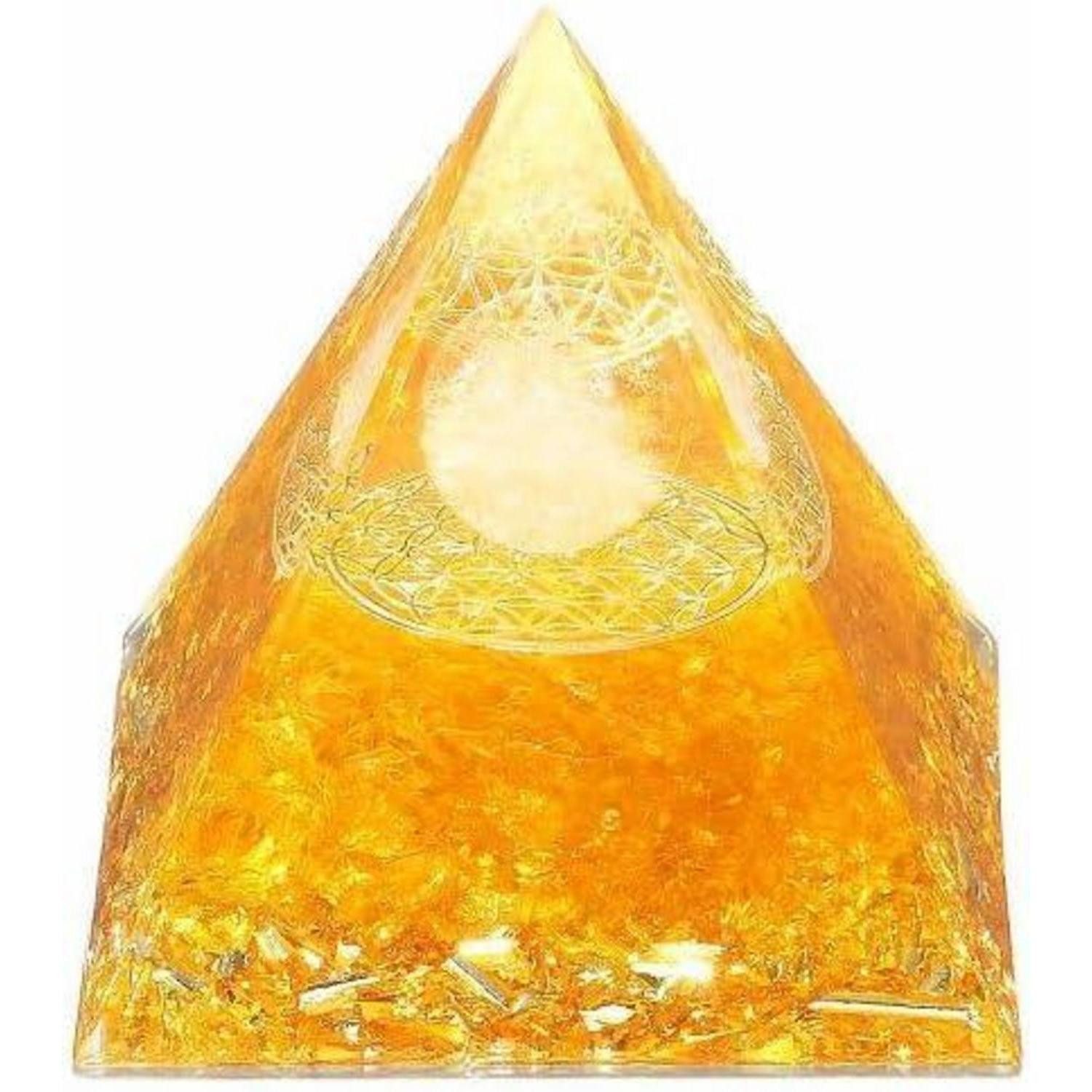 LuxusKollektion Edelstein Pyramide Kristall Edelstein Reiki Esoterik Geschenk Citrin