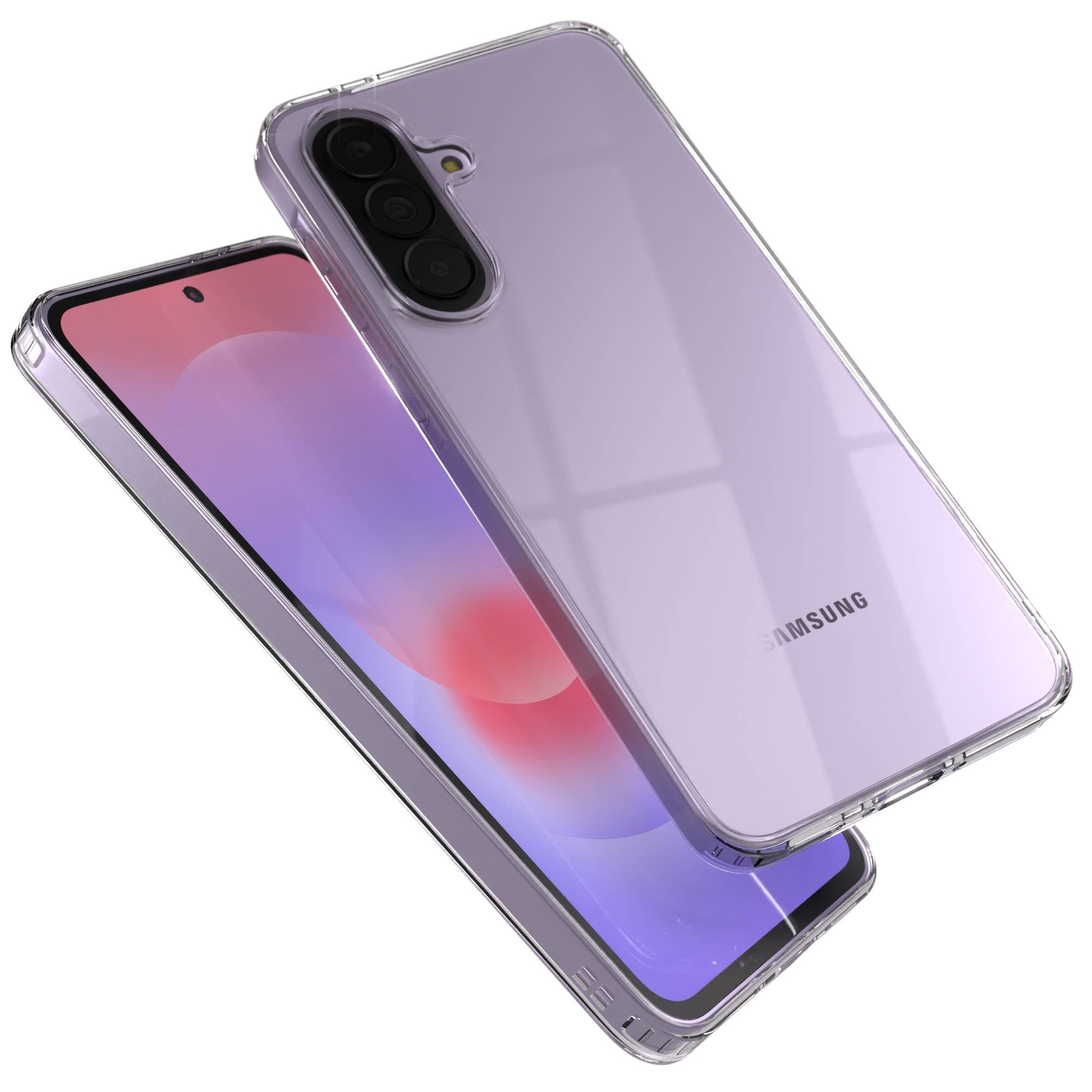 EAZY CASE Handyhülle TPU Hülle für Samsung Galaxy A37 6,7 Zoll, Schutzhülle Kameraschutz Silikonhülle Transparent Handyhülle Slimcover