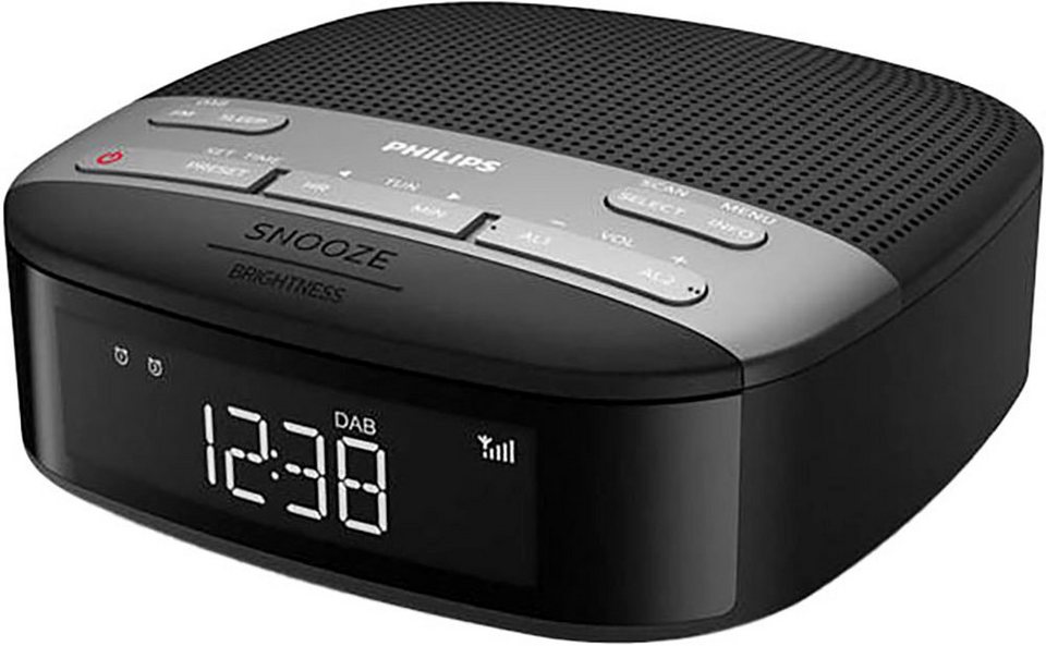Philips TAR3505/12 Radio (Digitalradio (DAB), FM-Tuner, 1 W), Sleep-Timer,  Weckfunktion