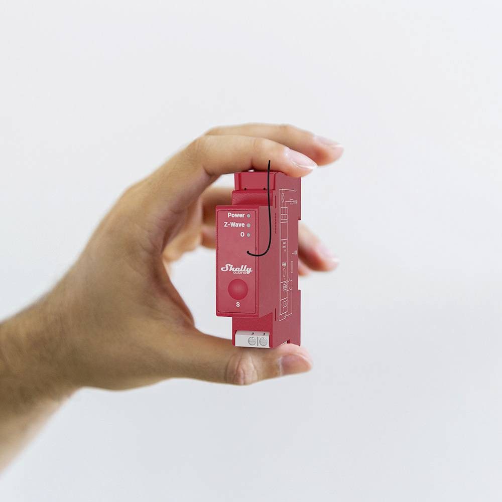 Shelly Relais max. 16 A 1 Phase 1 x 16 A Messfunktion Z-Wave Shelly_W_Pro_1PM Smart-Home-Zubehör, mit Messfunktion