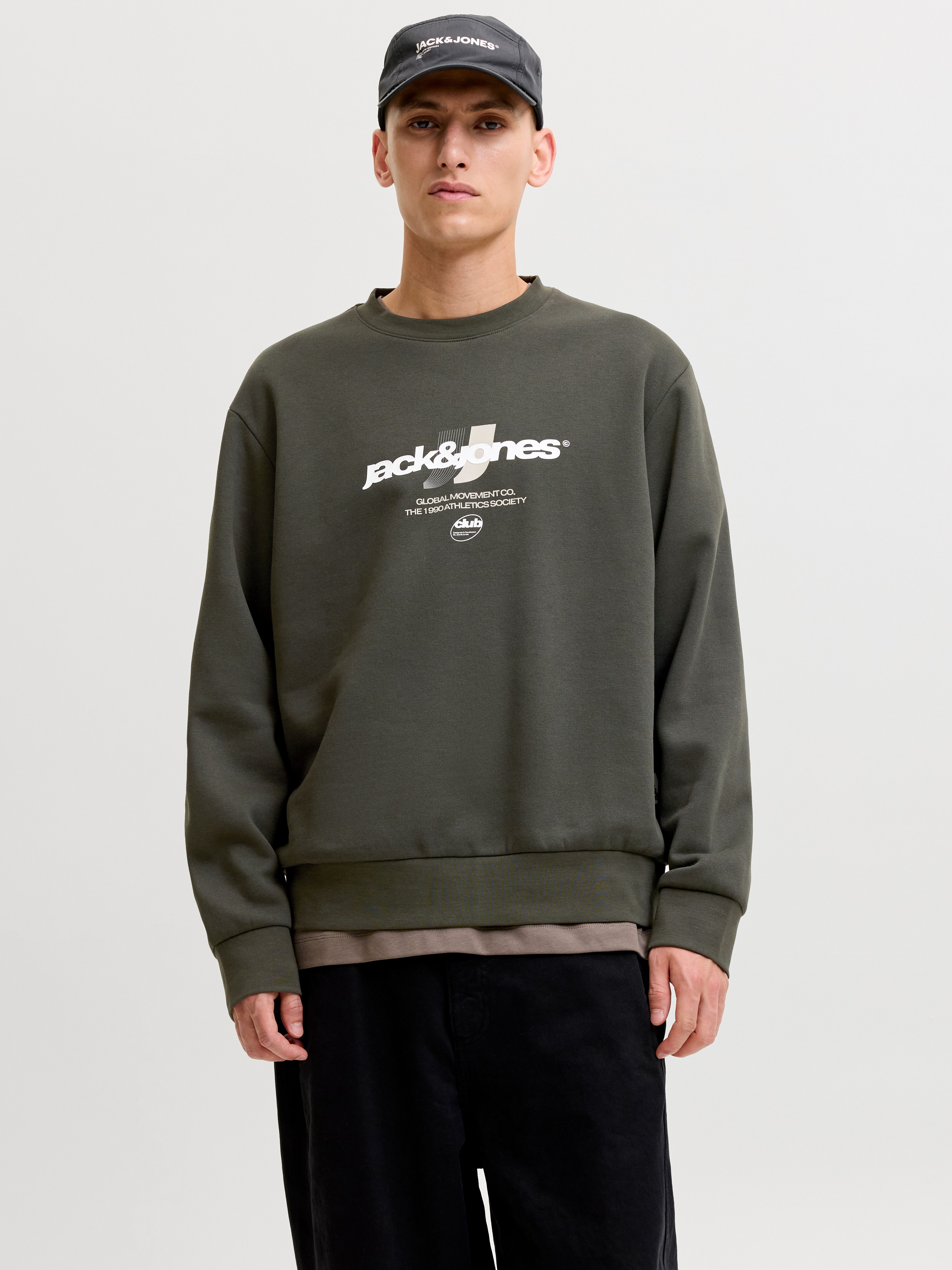 Sweatshirt JCOCLUB BRANDING SWEAT CREW NECK