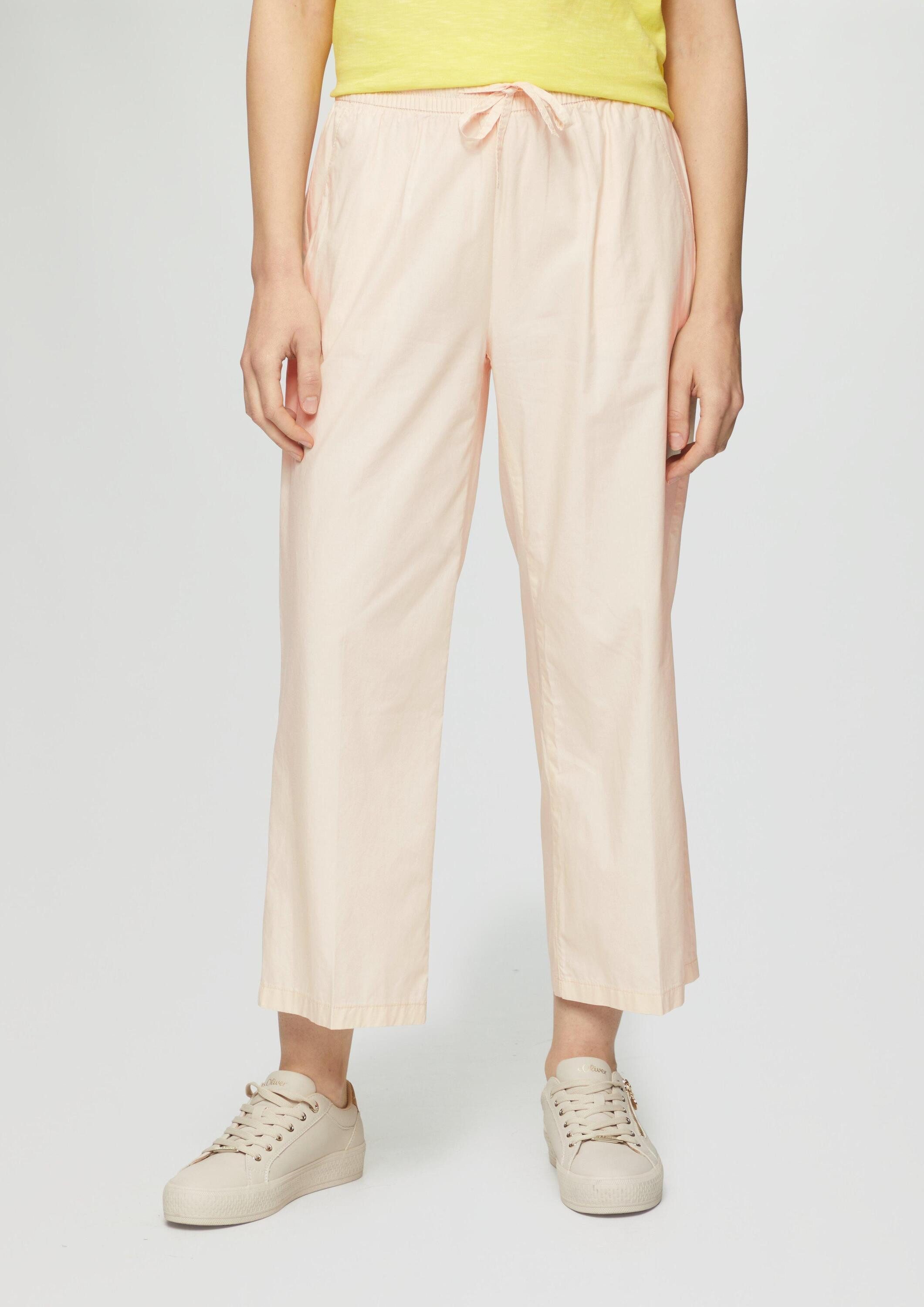 s.Oliver Culotte Hose Culotte aus Baumwolle mit Elastikbund und Tunnelzug