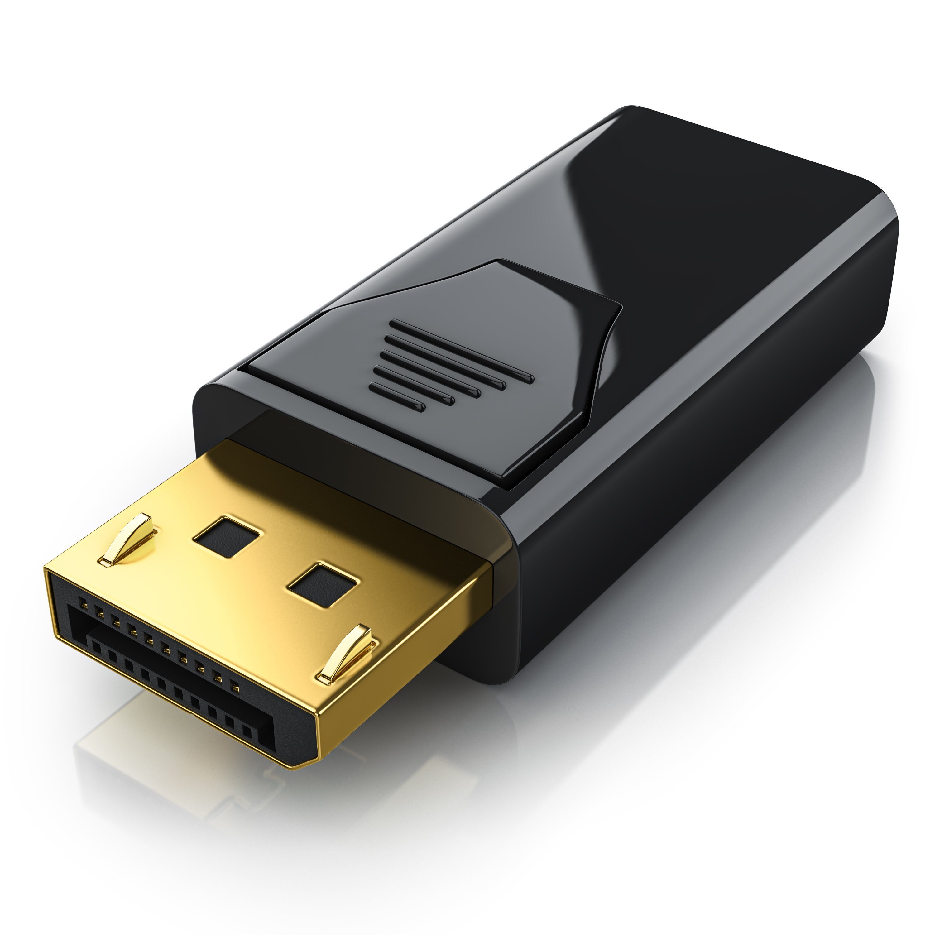 CSL DP auf HDMI Adapter mit Audioübertragung, Full HD 1080p Audio- & Video-Kabel, DisplayPort, HDMI Typ A, für Gaming-Monitor und PC, flüssige, gestochen scharfe Bildwiedergabe