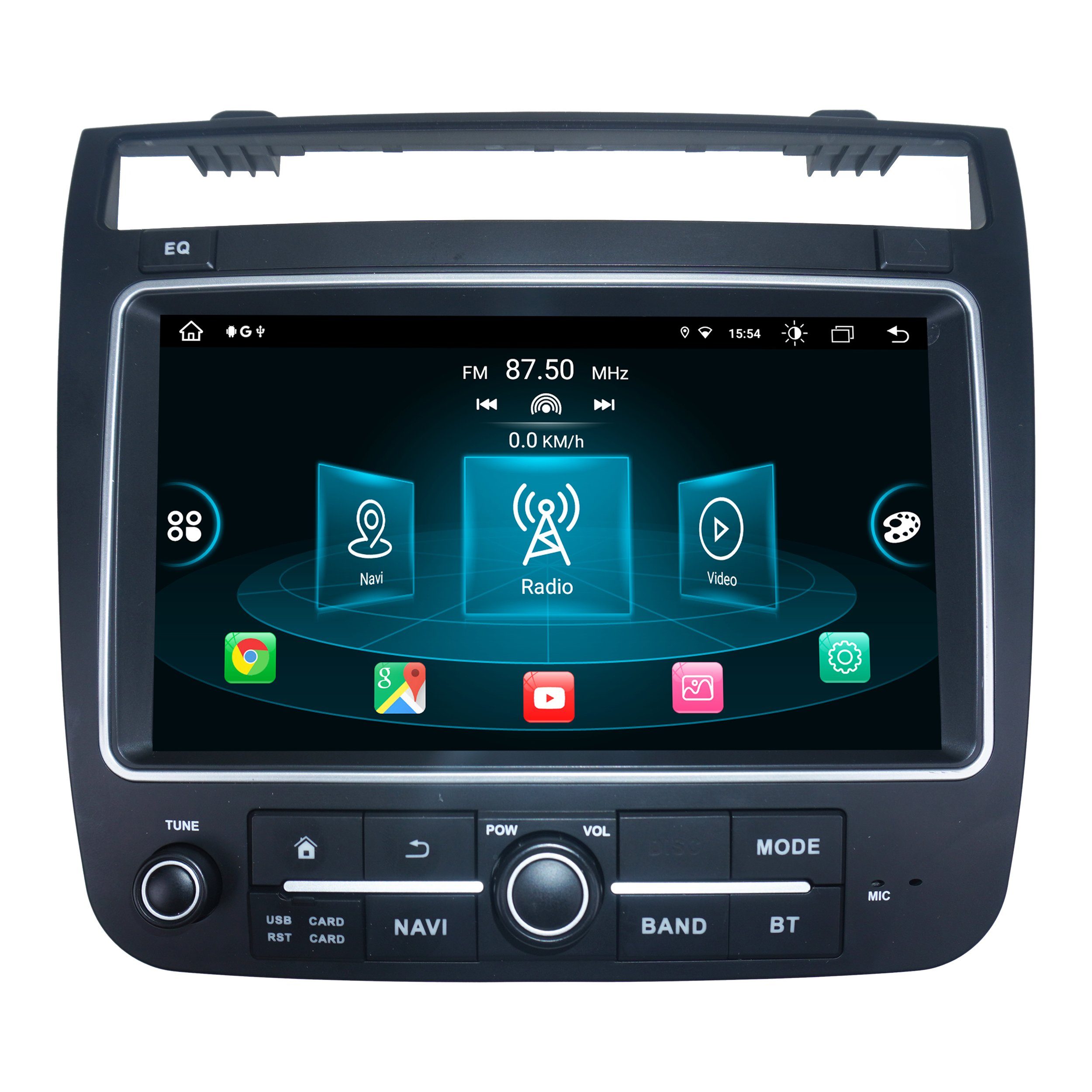 Für VW Touareg RCD510 RCD550 7" Touchscreen Android Autoradio CarPlay Einbau-Navigationsgerät