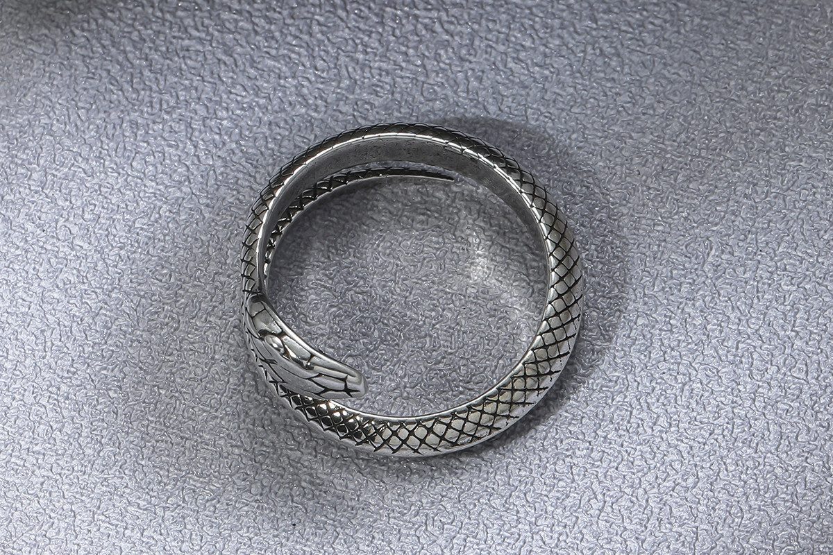 Eyecatcher Fingerring Schlangen Ring silberfarben One günstig online kaufen