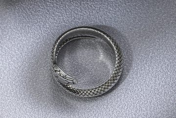 Eyecatcher Fingerring Schlangen Ring silberfarben One Size Snake Ring größenverstellbar, Größenverstellbar