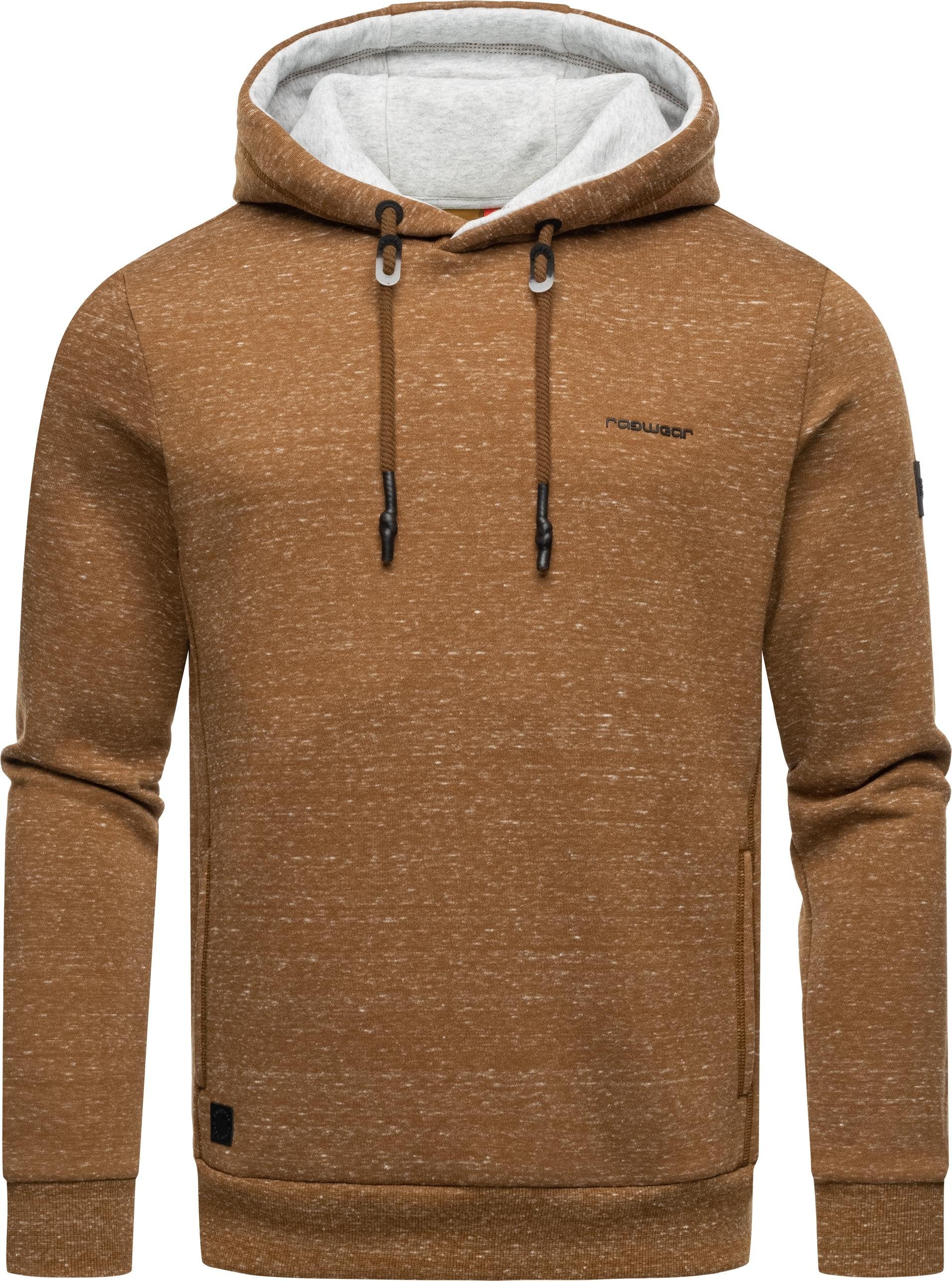 Kapuzenpullover Hoodie Details mit braun modischen großen Ragwear und Verdon Kordeln