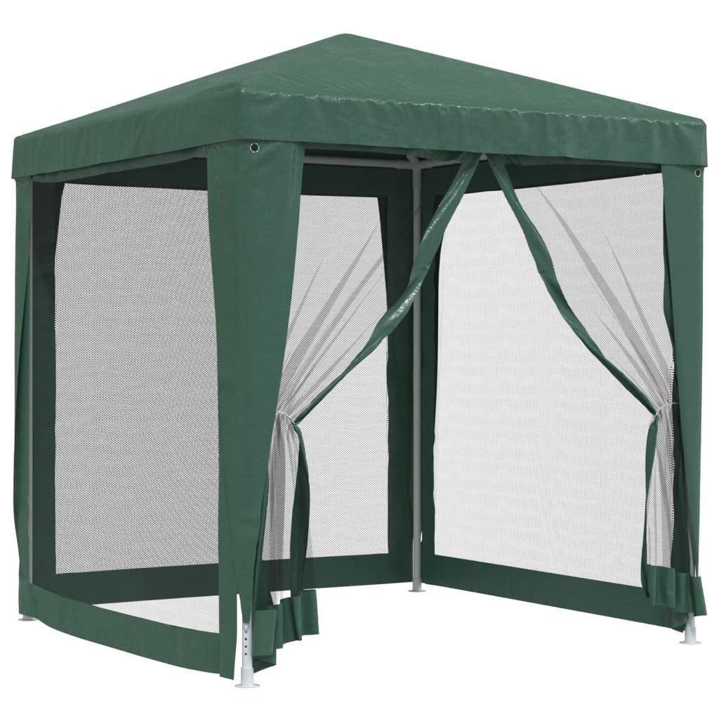 furnicato Partyzelt Grünes 200x200x240 cm mit Mesh-Seitenwänden und