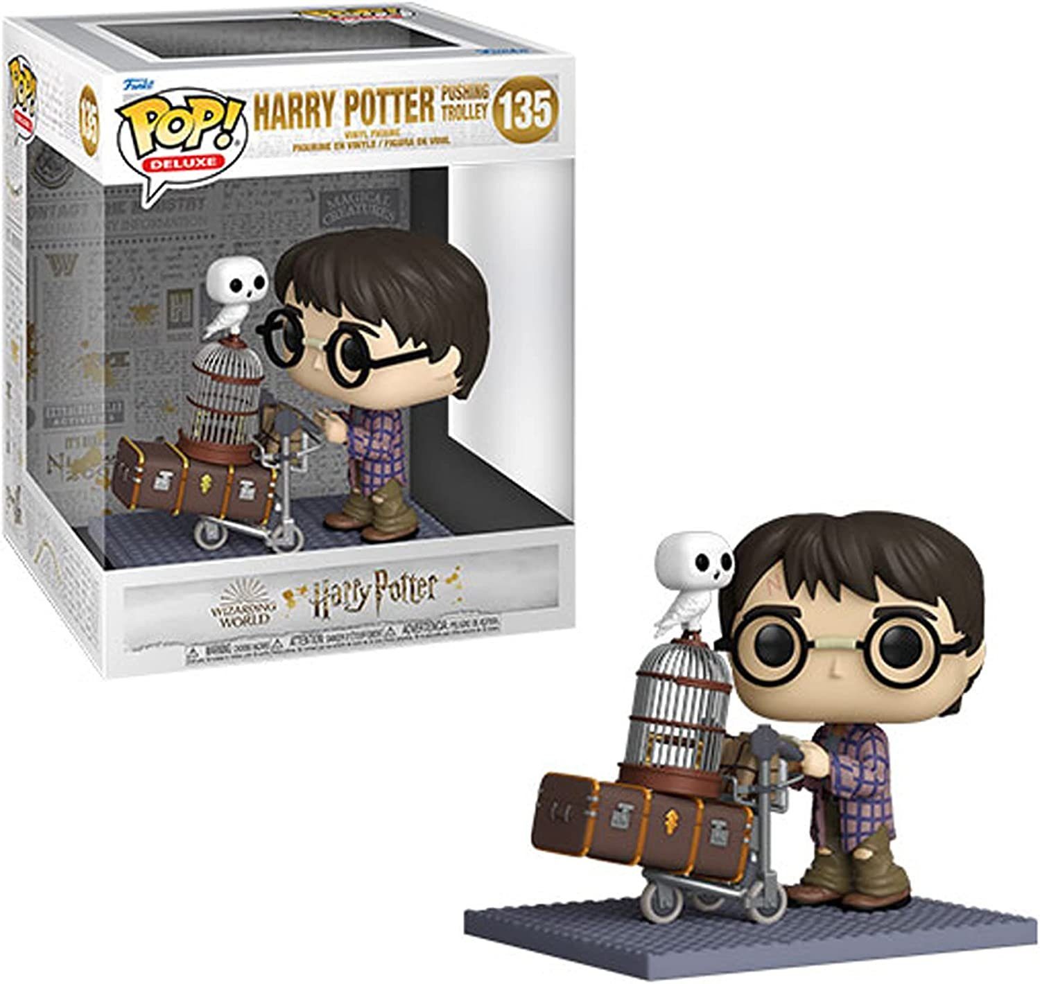 Funko Spielfigur POP Deluxe -Harry Potter 20th Harry Pushing Trolly