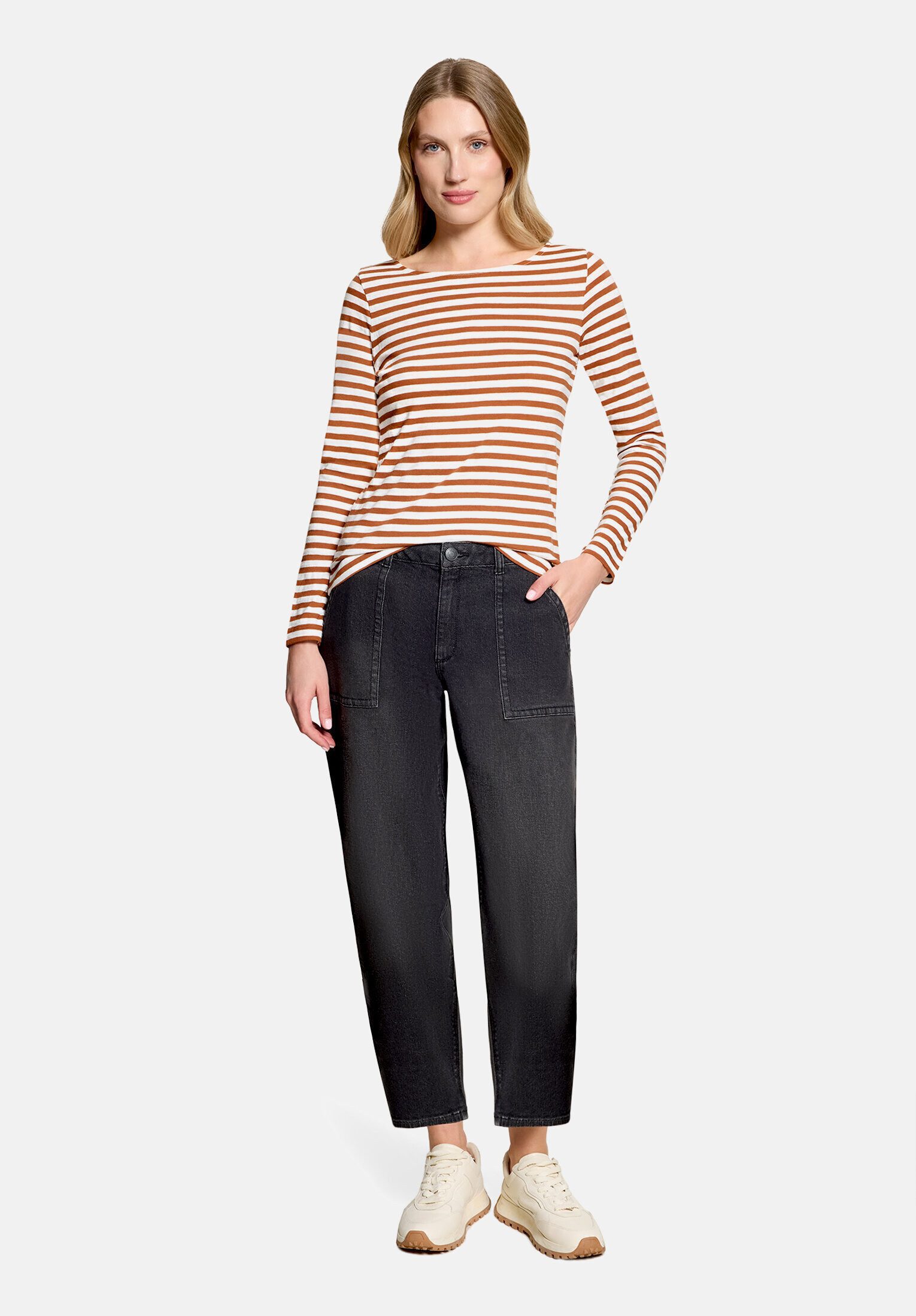Betty&Co Kurzarmshirt Damen mit U-Boot-Ausschnitt (1-tlg)