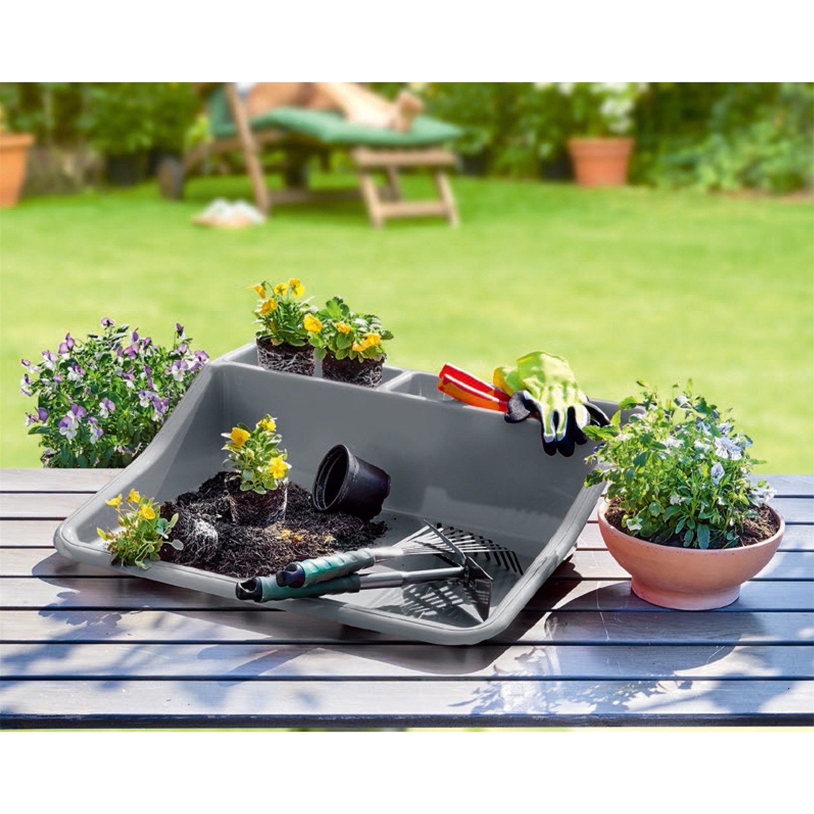 HTI-Living Pflanztisch Pflanzwanne Kunststoff Nessa (Stück, 1-St., 1 Pflanz günstig online kaufen