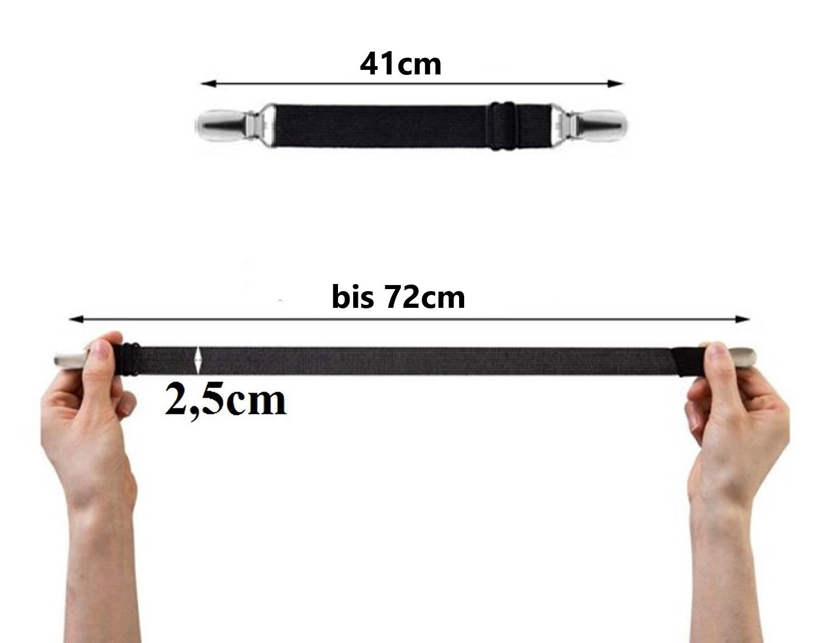 BAYLI Spannbettlaken Verstellbare Bettlakenspanner [4er Set], Betttuchspann günstig online kaufen