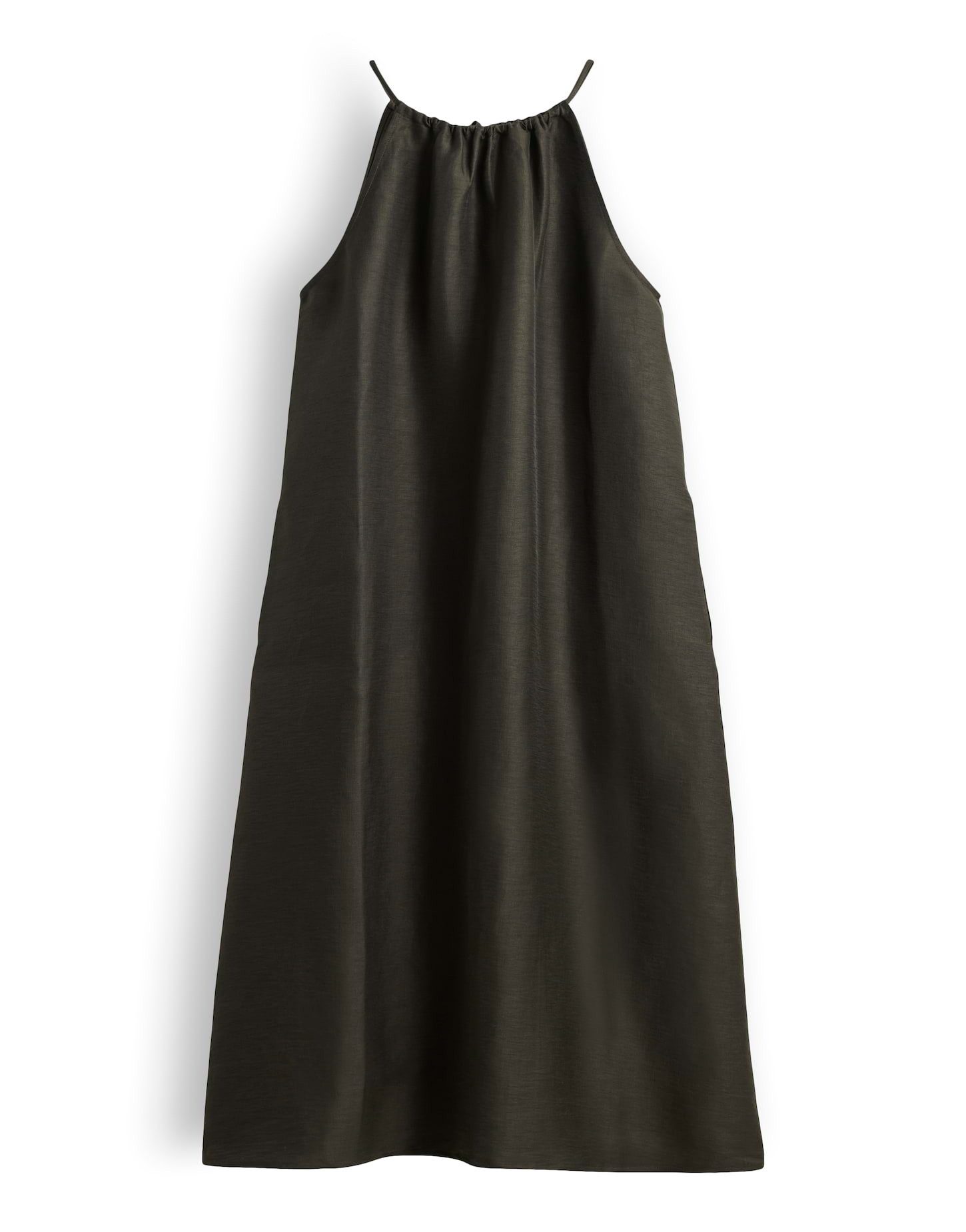 OPUS Trägerkleid WIDALA LINEN mit Leinenstruktur Schmale Träger und Kordel für leichte Sommerlooks