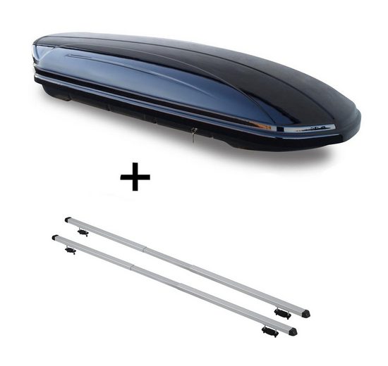 VDP Fahrradträger, Dachbox VDPMAA460 460Ltr schwarz