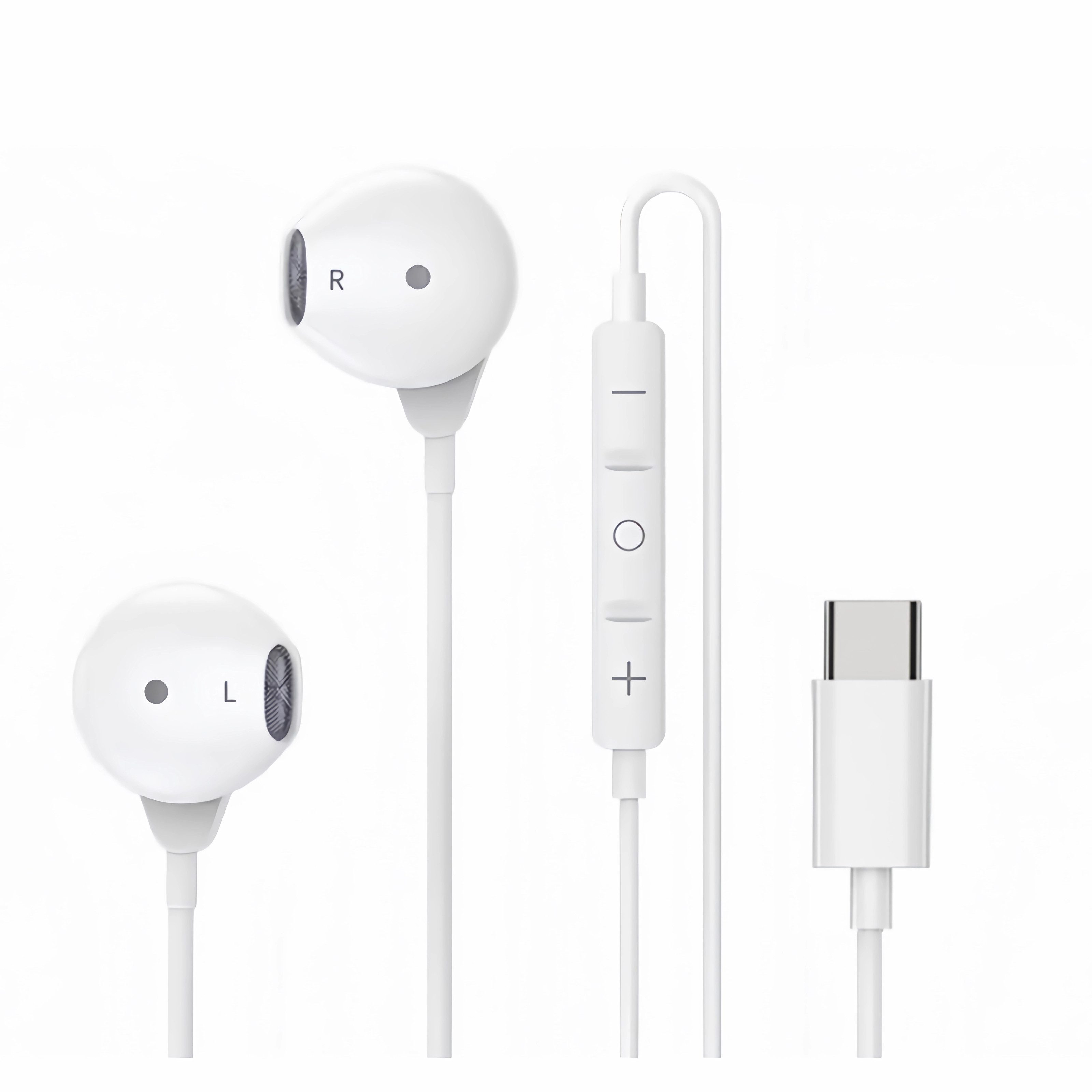 Bolwins M45 USB-C Headset mit klarem Bass & Anrufsteuerung für Calls & Musik In-Ear-Kopfhörer (Musikwiedergabe, Anrufannahme und -beendigung, Nein, Nicht zutreffend, Klarer und tiefer Klang Integrierte Musik- & Anrufsteuerung)