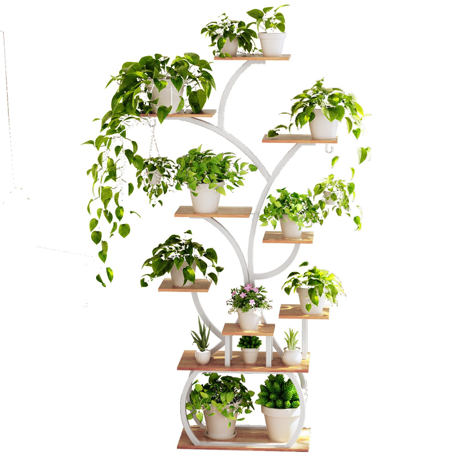 LALAHO Blumenständer Blumenständer mit Wachstumslicht