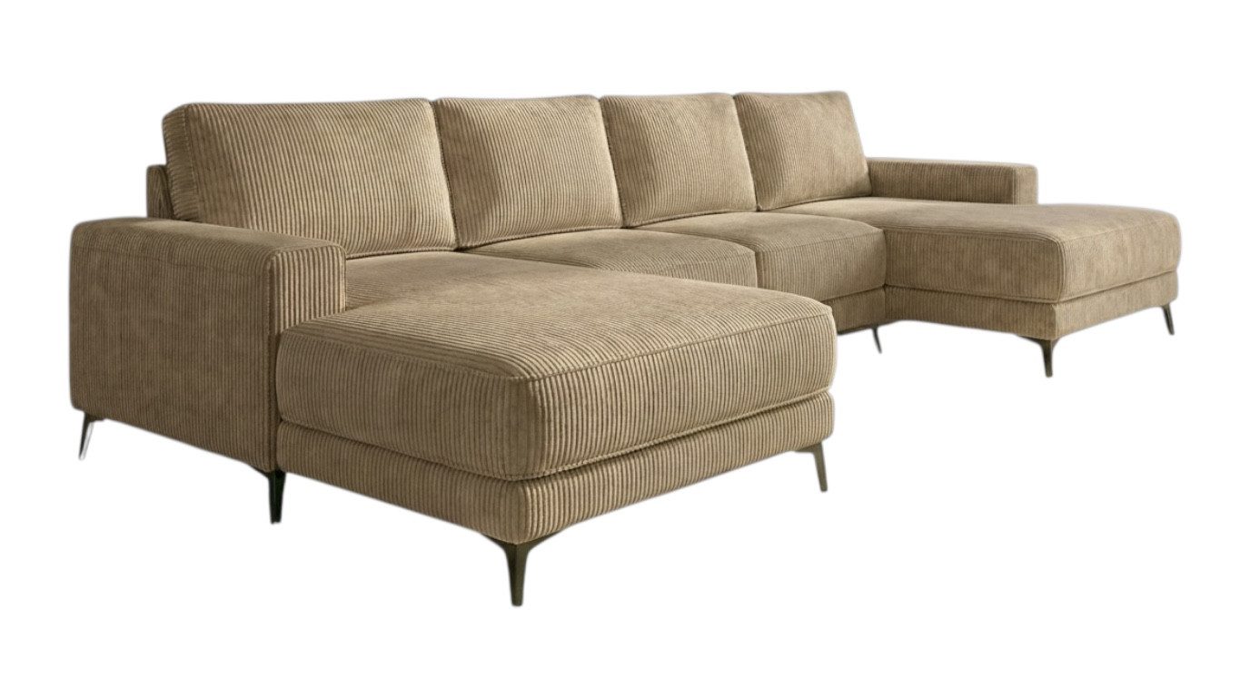 A&J MöbelLand GmbH Ecksofa VALTOR mit Schlaffunktion, Bonellfederkern und Bettkasten, TOP ANGEBOT!