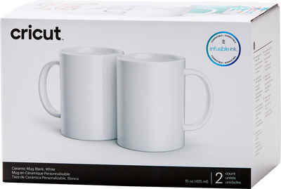 Cricut Tasse Tassen Mug White, Keramik, 425 ml 2 Stück