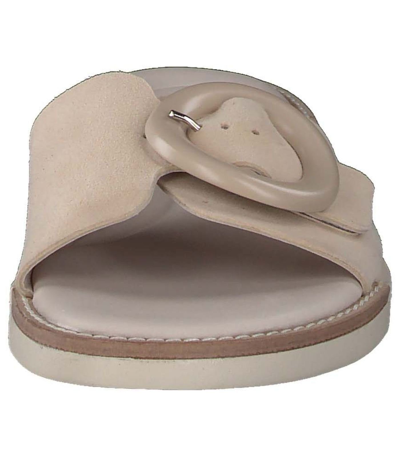 Beige Pantoletten Pantolette Green Paul Leder