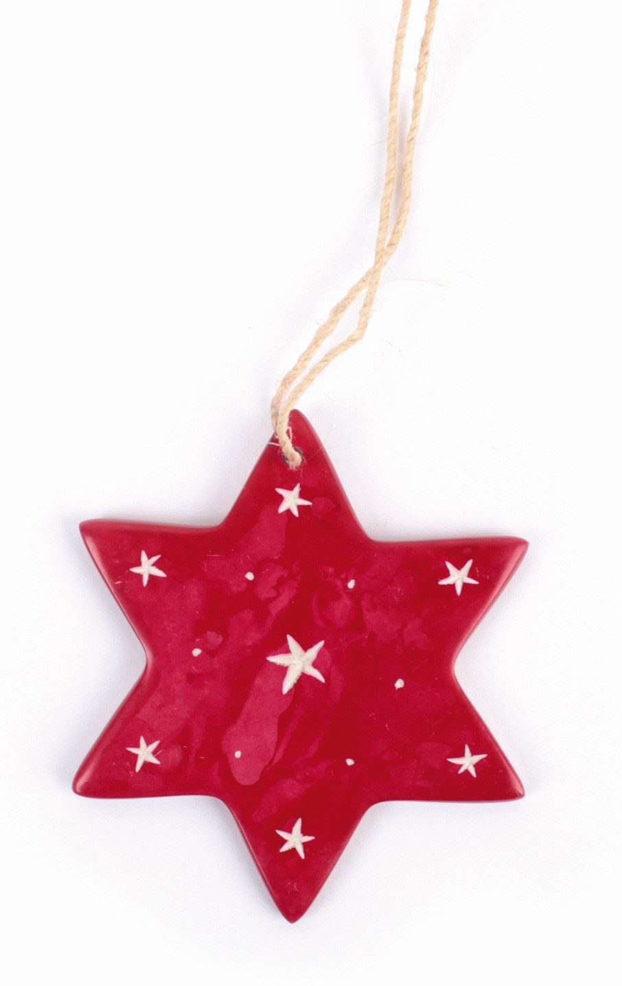 El Puente Dekostern Deko-Anhänger "Stern", Handmade, Fair Trade
