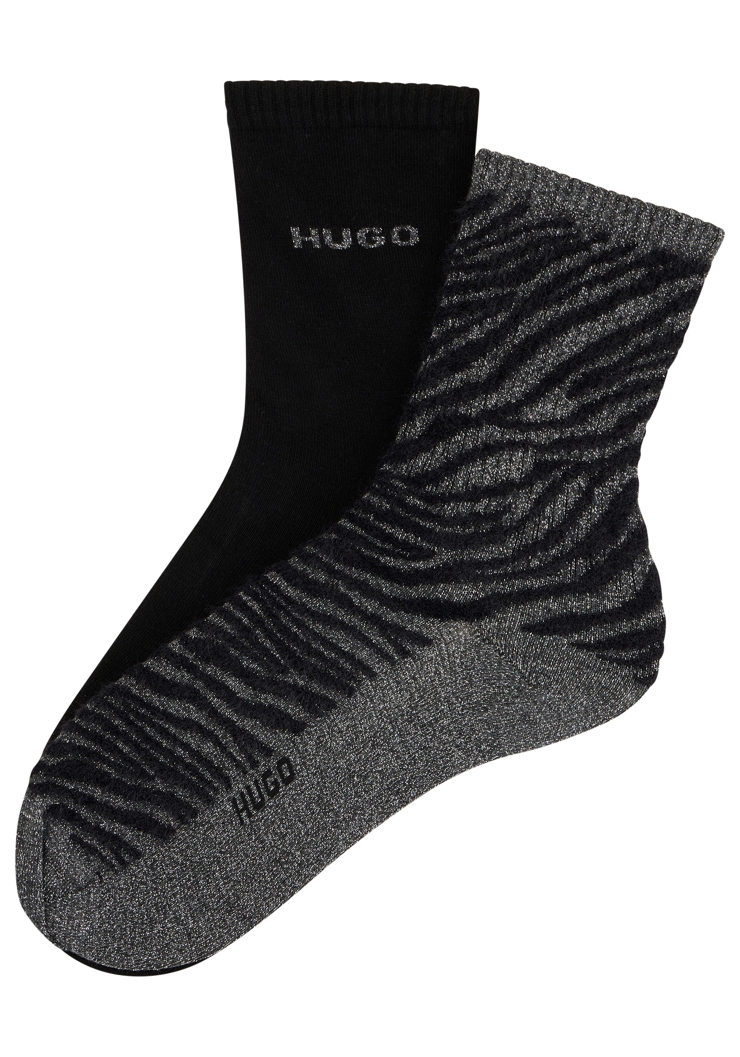 HUGO Socken 2P RS ZEBRA CC W (2-Paar)
