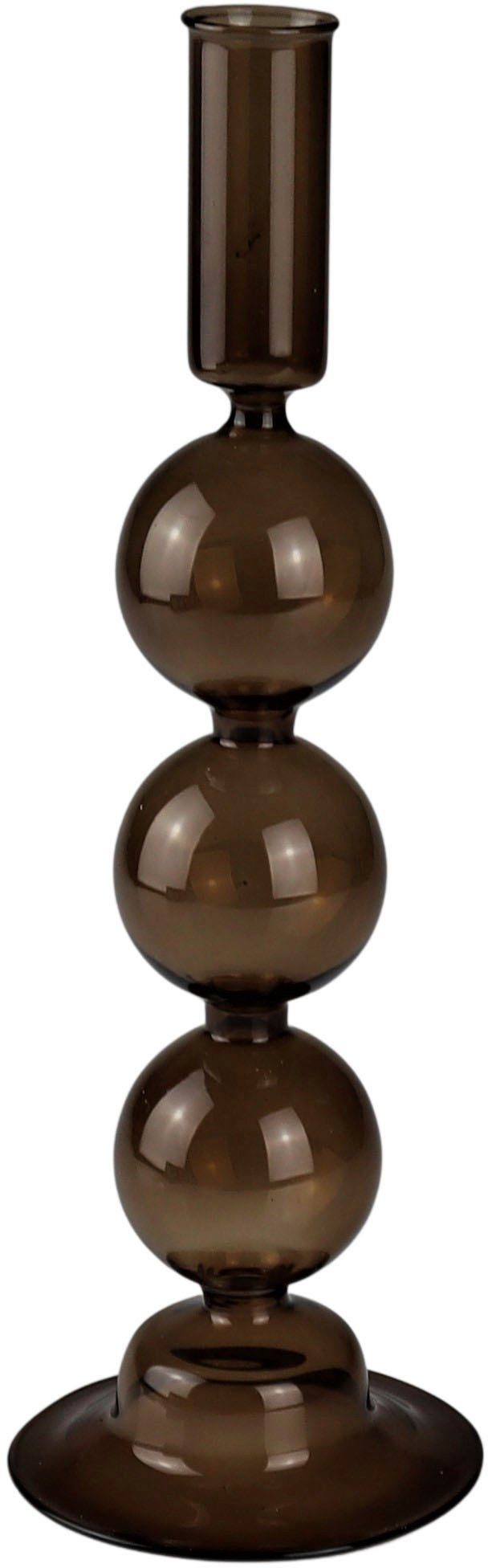 Stabkerzenhalter Glas, cm Leonique (Set, ca. Kerzenhalter St), Höhe 25 Lorrely aus 2