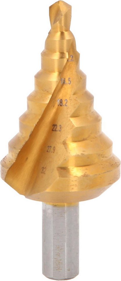 Thumbnail - KS Tools Stufenbohrer HSS-TiN Stufenbohrer,Ø 6-32mm, 8 Stufen