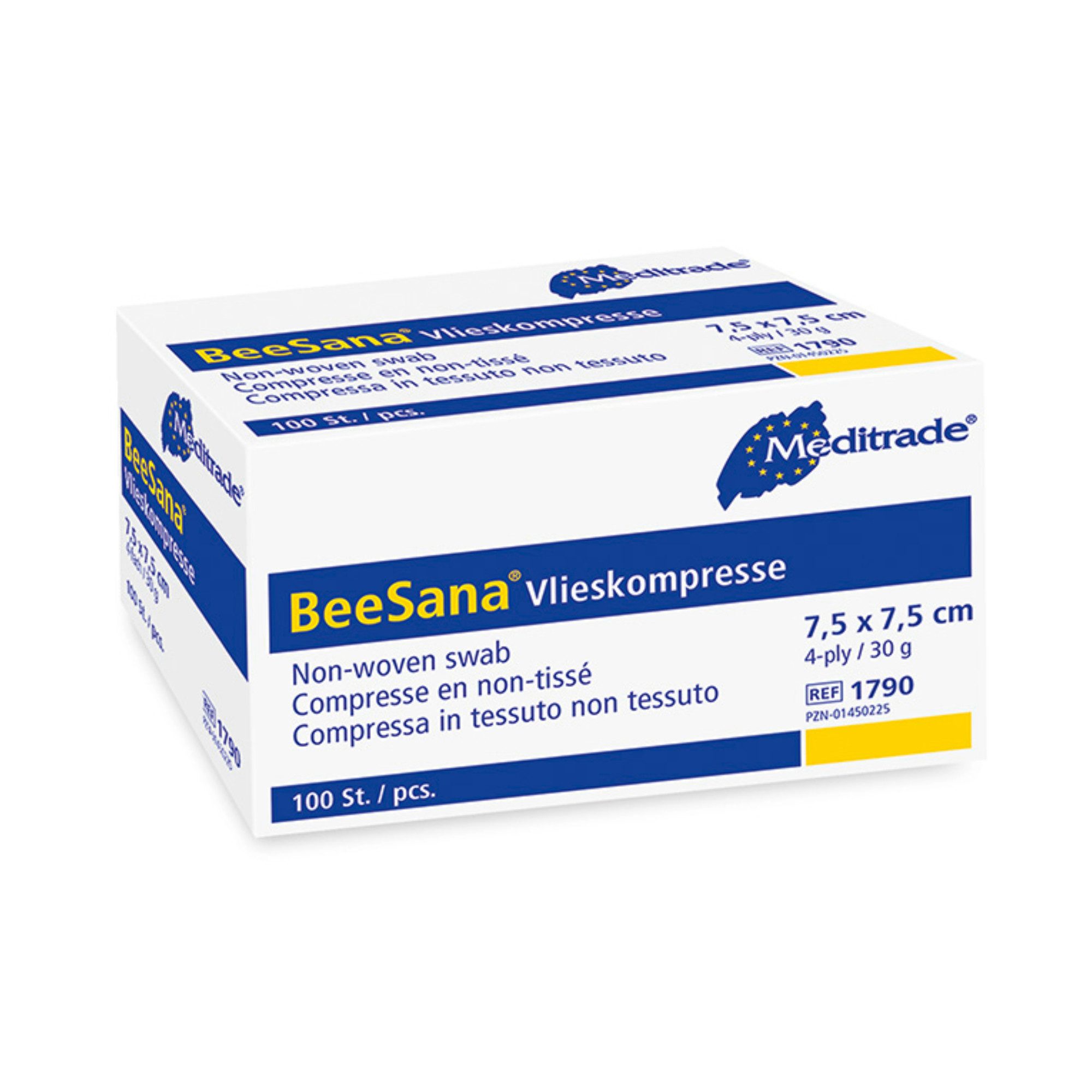 MediTrade Bandage Meditrade - Vlieskompresse, unsteril, 100 Stück