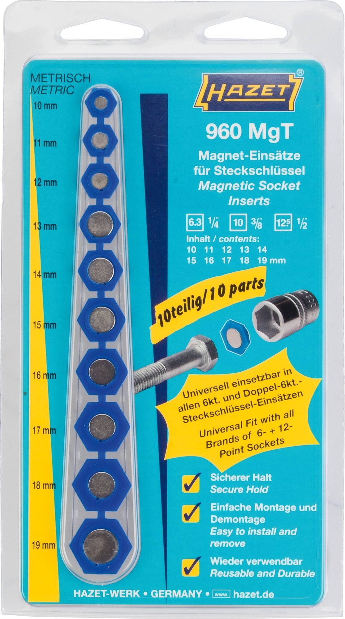 HAZET Steckschlüssel Hazet Magnet-Einsatz für Steckschlüssel, 960MGT