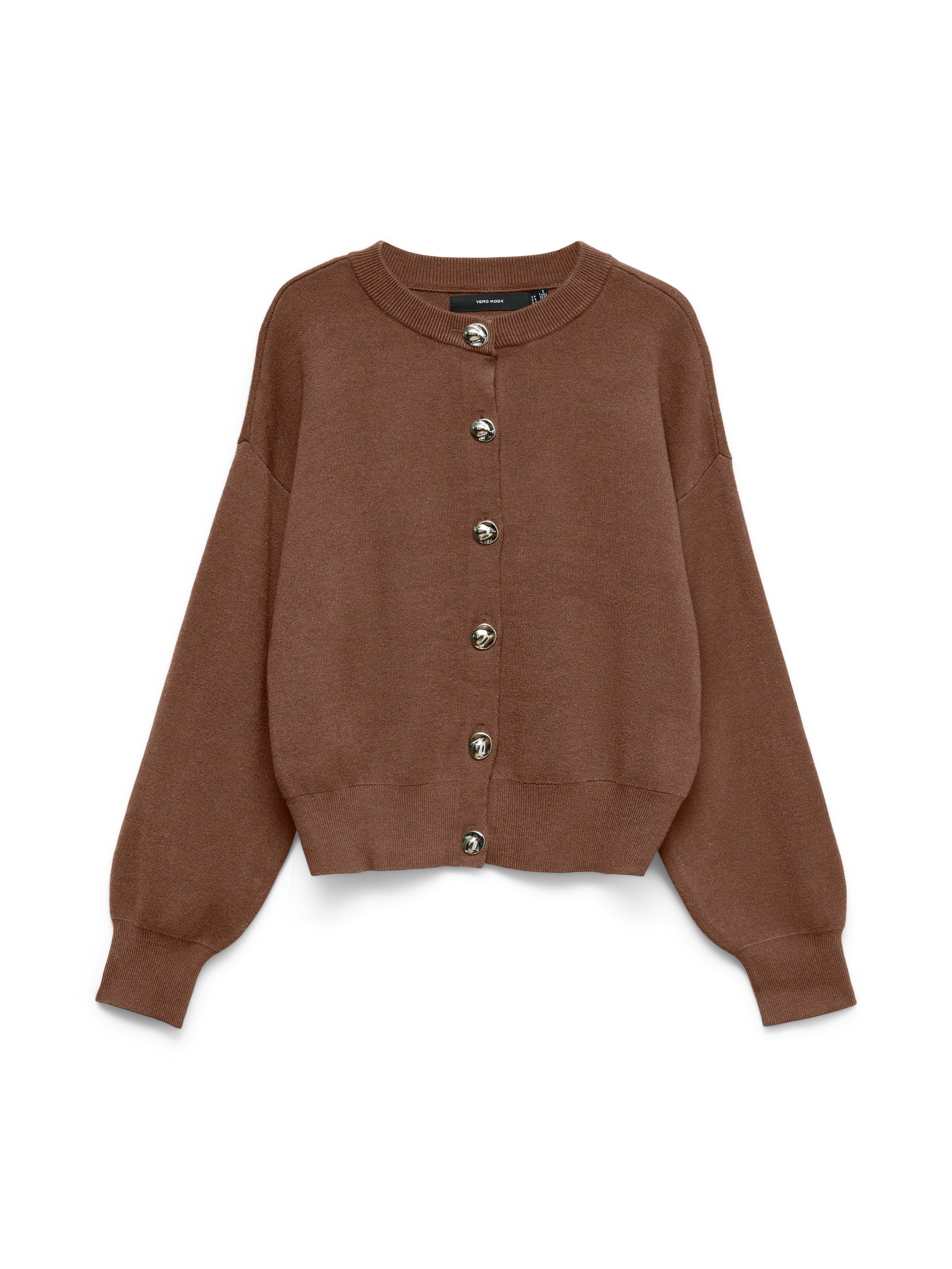 Vero Moda Strickjacke VMNOELLA LS O-NECK CARDIGAN BOO Materialmix