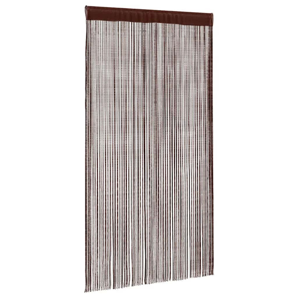 vidaXL Vorhang Fadenvorhänge 2 Stk. 140 x 250 cm Braun (2 St)