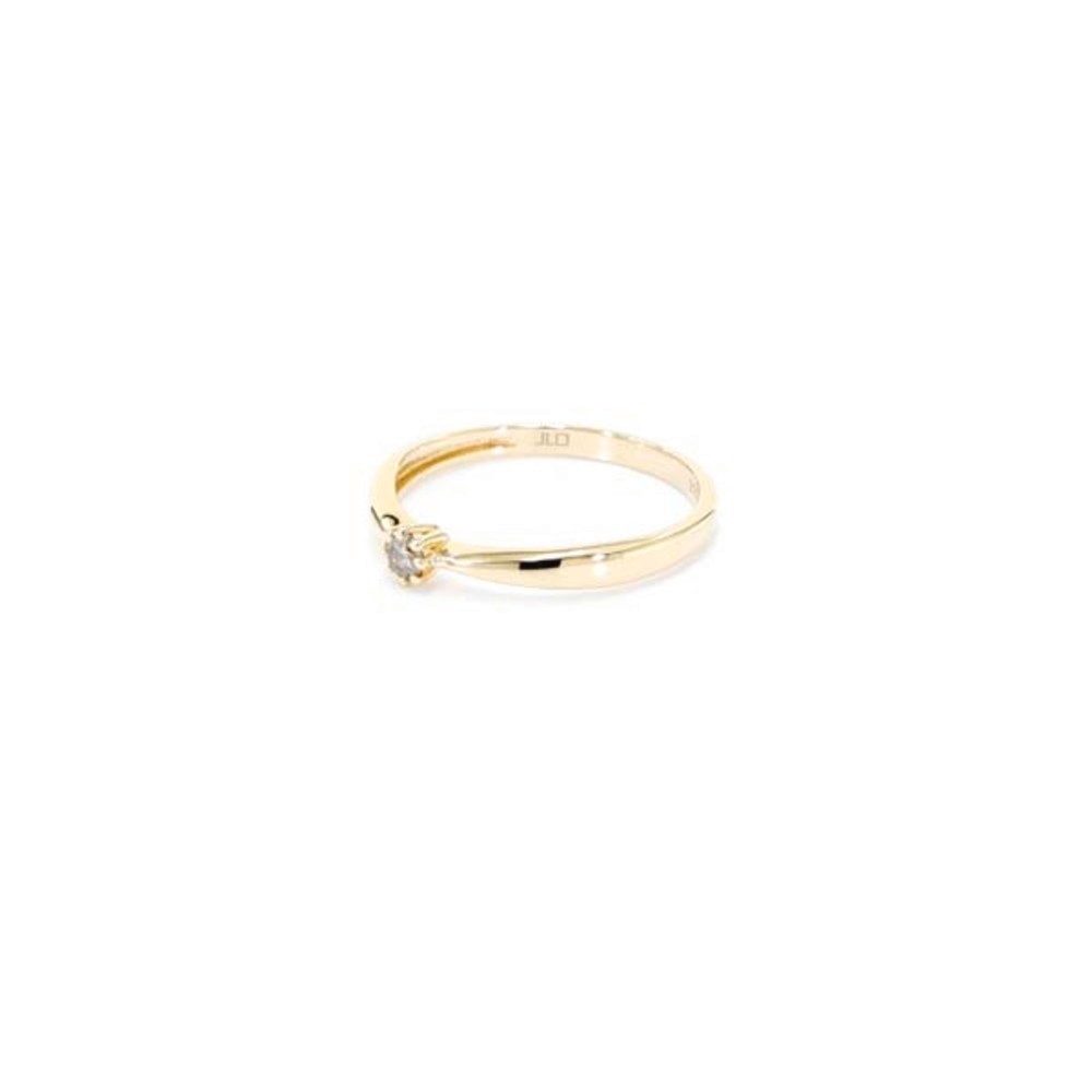 Cavill Diamantring Schicker Schokoladen-Diamant-Ring aus vergoldetem Silber (1-tlg)