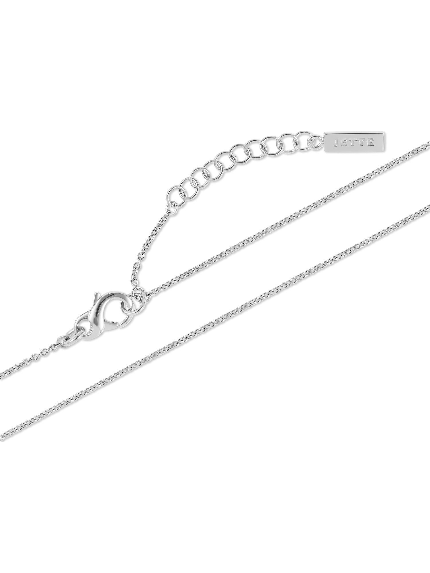 JETTE Silberkette JETTE Damen-Kette 925er Silber 16 Zirkonia Herz, BELOVED