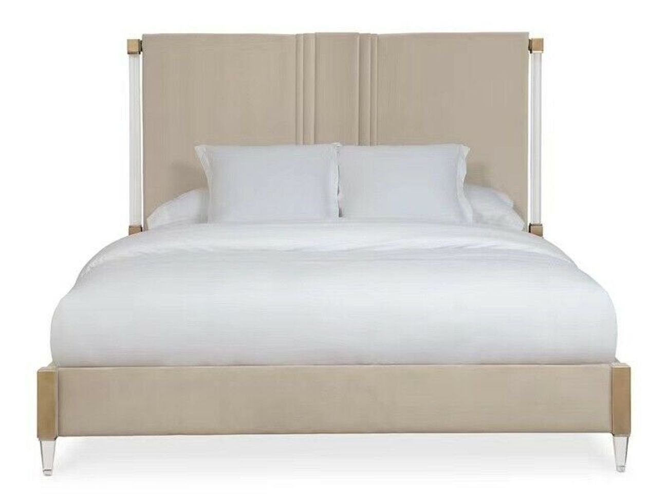 JVmoebel Bett, Luxus Doppel Zimmer Betten Schlaf Hotel Leder 180x200cm
