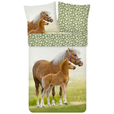 Kinderbettwäsche »Pferd Trendy Bedding«, ESPiCO, Tiermotiv, Pony