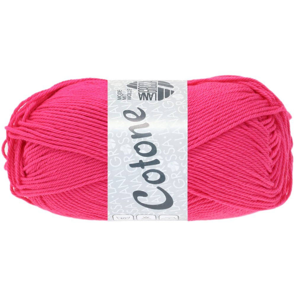 LANA GROSSA COTONE NEON Häkelwolle, 125 m (Baumwollgarn in sechs Neon-Farben), 50 g