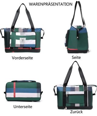 GelldG Schultertasche Faltbare Reisetasche Große Weekender Bag Handgepäck Tasche