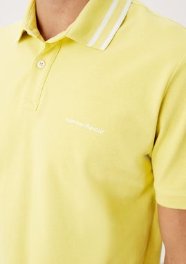 s.Oliver Kurzarmshirt Poloshirt mit Streifendetail Streifen-Detail