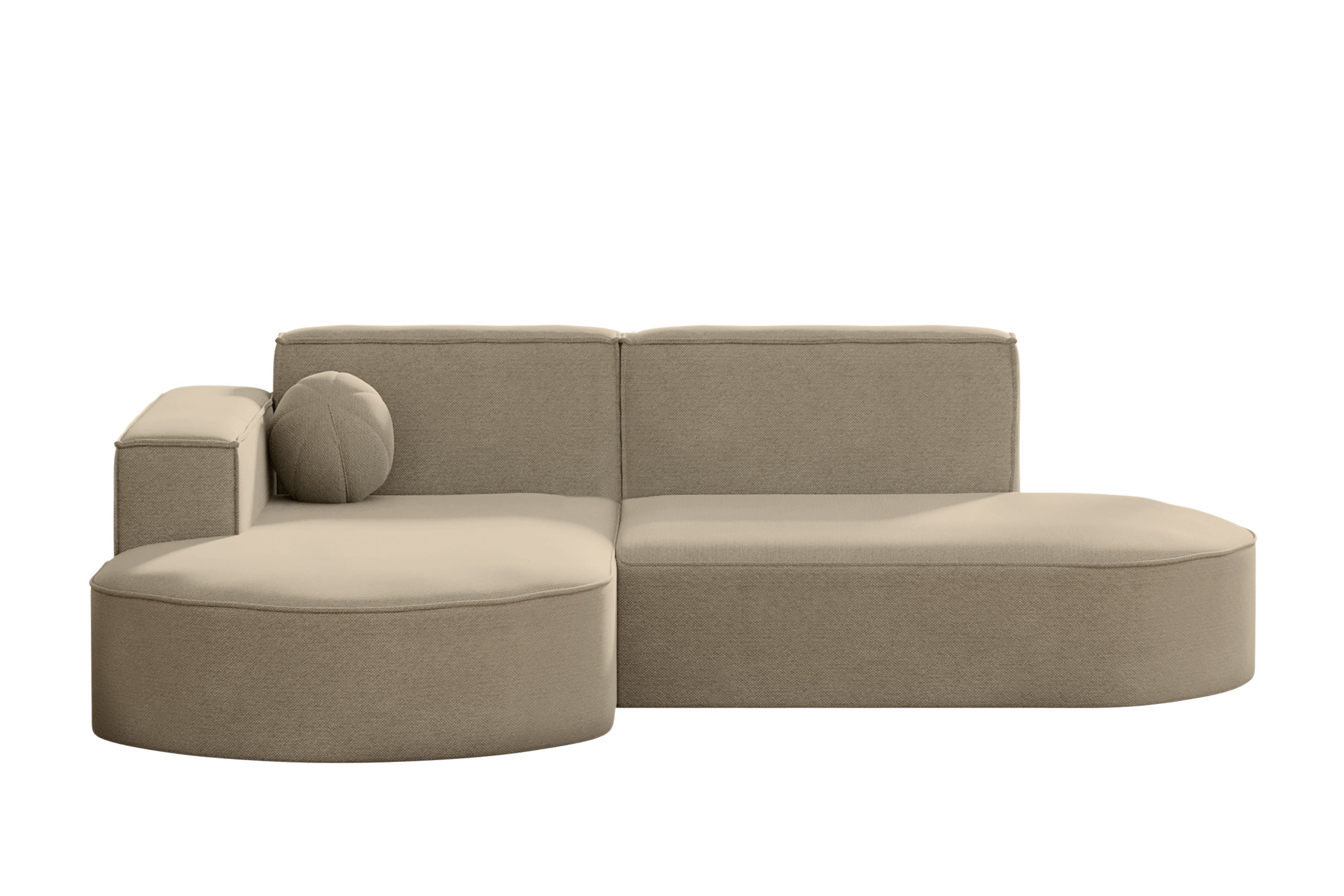Kaiser Möbel Ecksofa Garten Couch,Sofa L-Form Designer Modena Studio Patio Stoff Artikel, Bequem, praktisch, kann im Garten verwendet werden