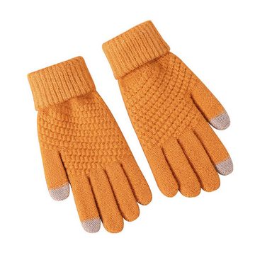 FIDDY Arbeitshandschuhe Strickhandschuhe Fingerhandschuhe,Touchscreen handschuhe