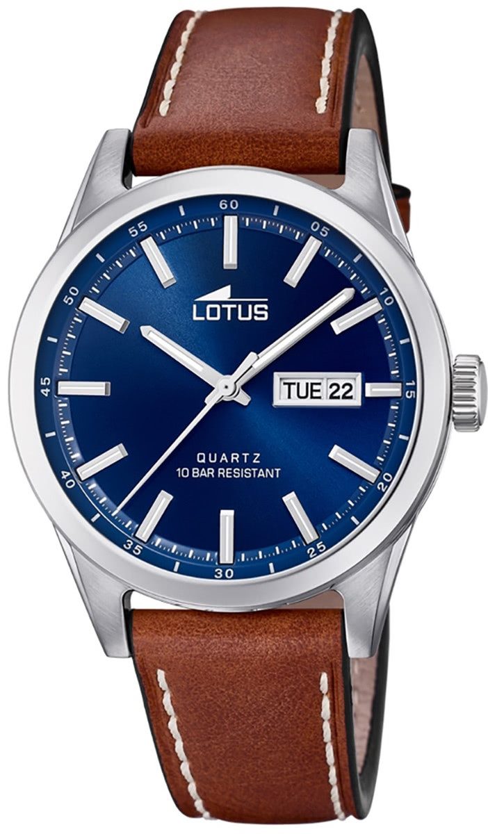 Lotus Quarzuhr LOTUS Herren Uhr Elegant 18671/3 Leder, (Analoguhr), Herrenu günstig online kaufen