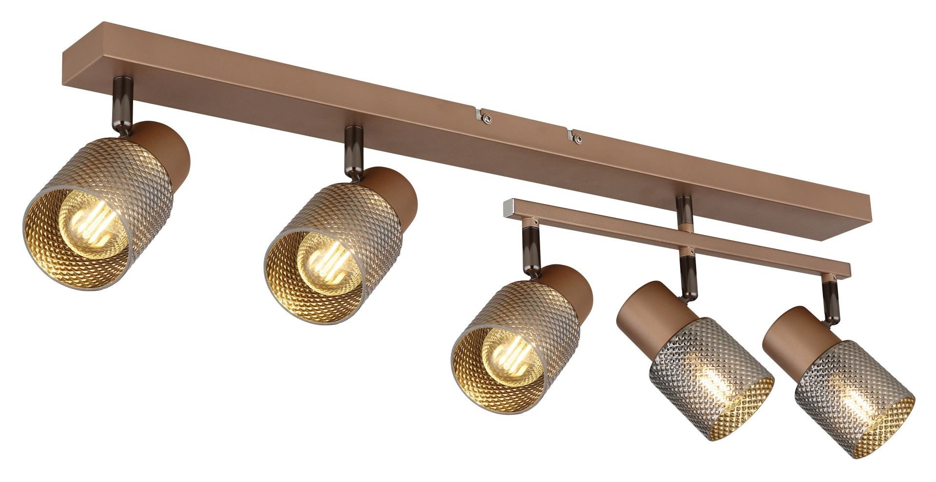 GLOBO LIGHTING Deckenstrahler SATELLA, ohne Leuchtmittel, Deckenspot, Glas, Kristall, Flur, Wohnraum