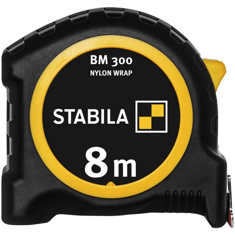 Stabila Maßband Taschenbandmaß BM 300, 8 m, doppelseitige 1000er-Skala 19572