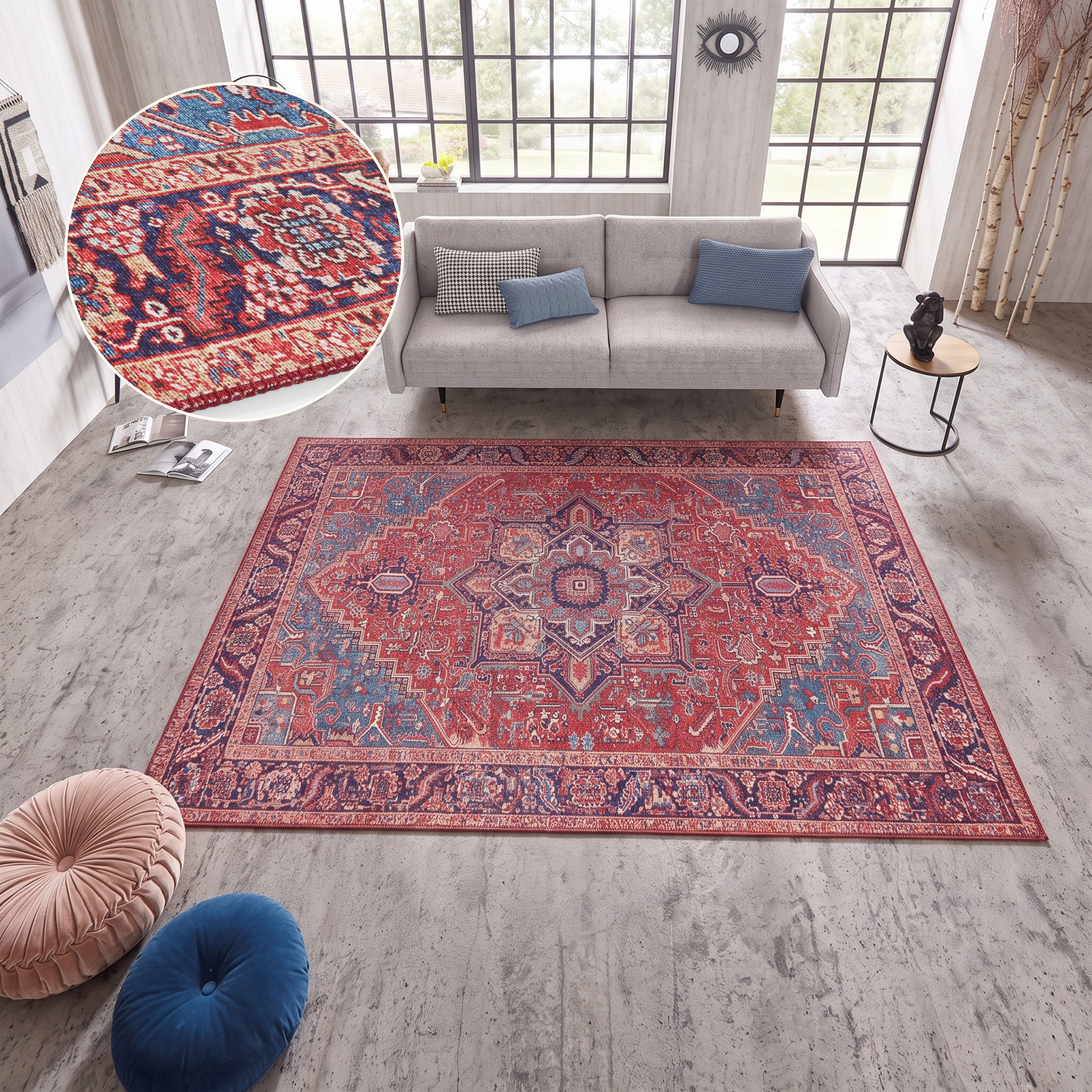 HANSE Home Teppich Amata, rechteckig, Höhe: 5 mm, Orientalisch, Läufer, Vintage, Wohnzimmer, Schlafzimmer, Esszimmer
